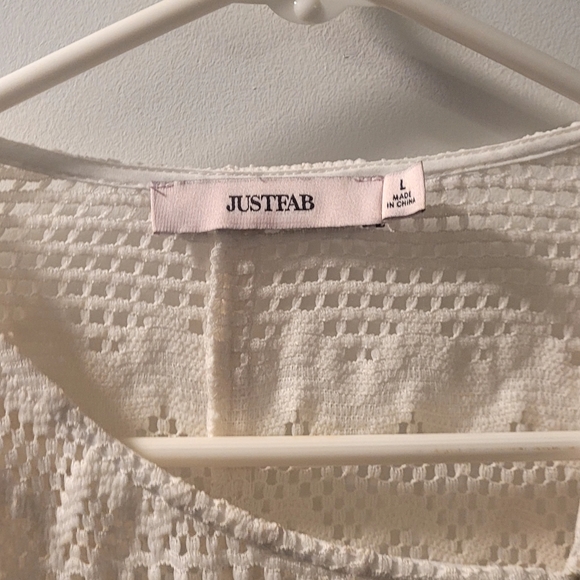 JustFab Zip-Up Blouse - Picture 2 of 3